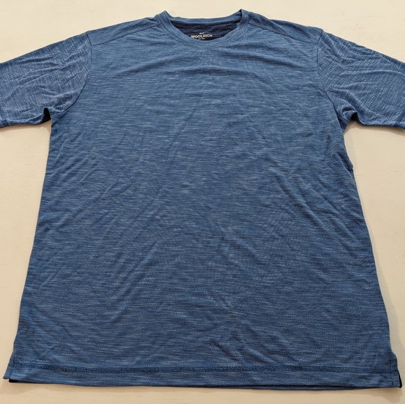 Woolrich Men's Medium Athletic T Shirt Blue - Picture 1 of 4